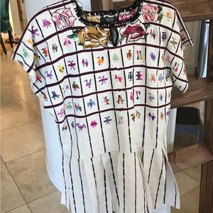 Hand made embroidery top.